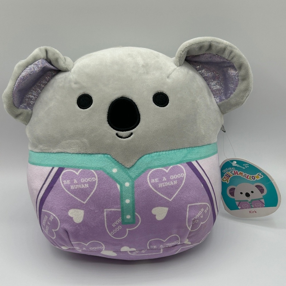 Squishmallows Kirk the Koala 8" Plush Stuffed Animal Be A Good Human Hearts‎ NWT
